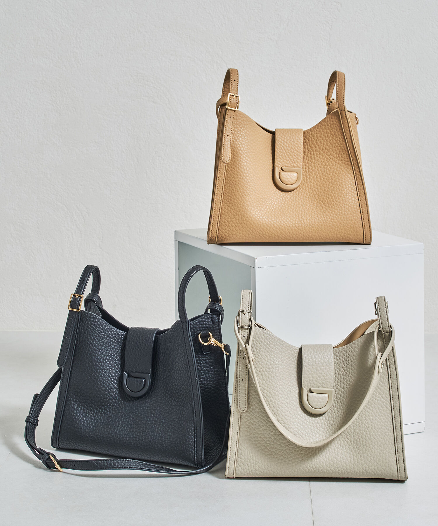 ORiental TRaffic「【BAG】センターベルトハンドバッグ/BA-235」|ハンドバッグ|BLACK