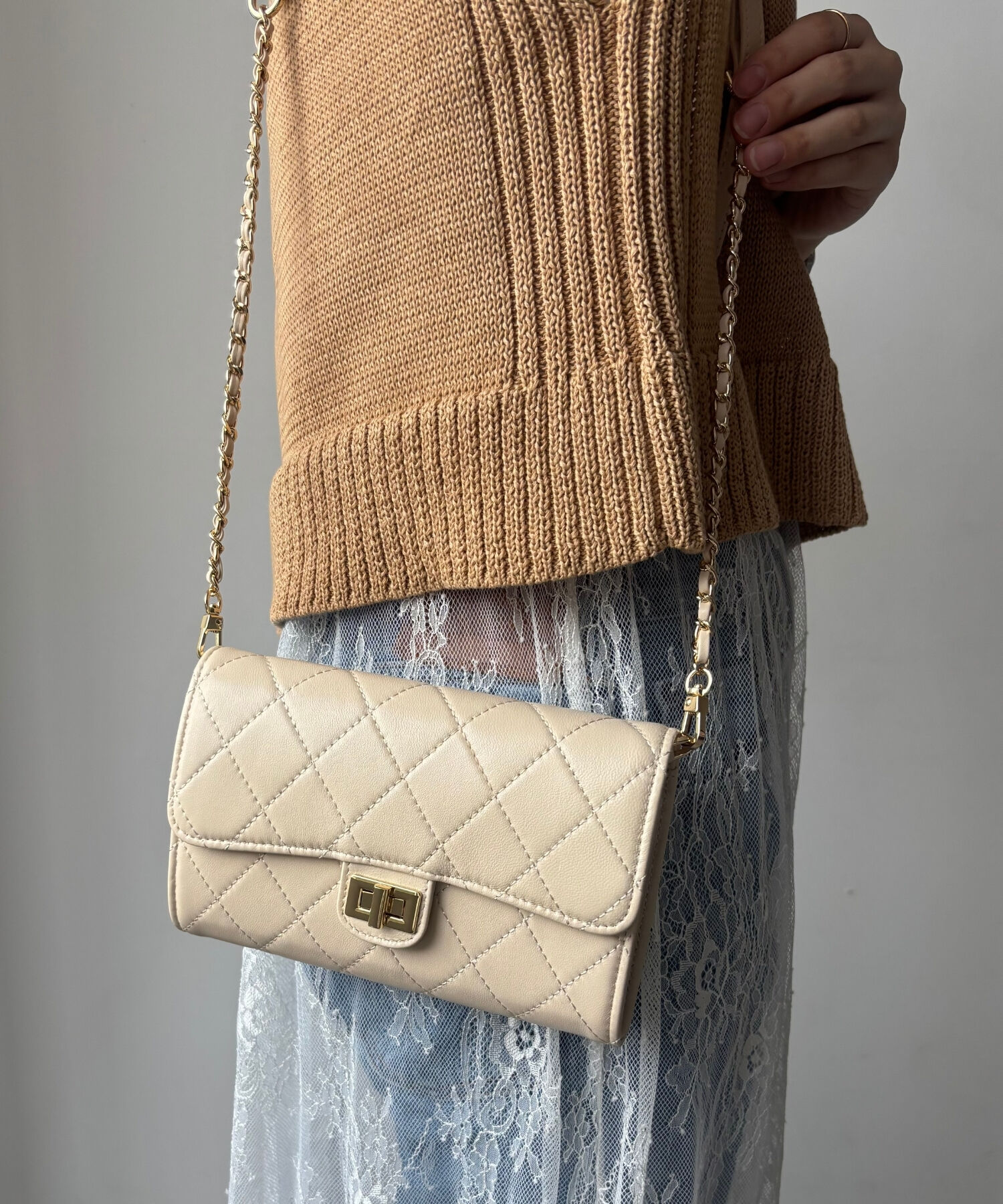 ORiental TRaffic「【BAG】キルティングお財布バッグ/BA-238 トレンド 人気 フェミニン カジュアル」|ショルダー・メッセンジャー|