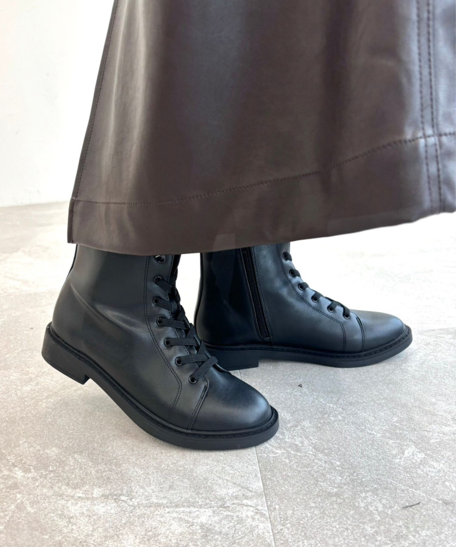 WA Oriental TRaffic「ゴム レースアップ ショートブーツ /42401」|ショートブーツ|