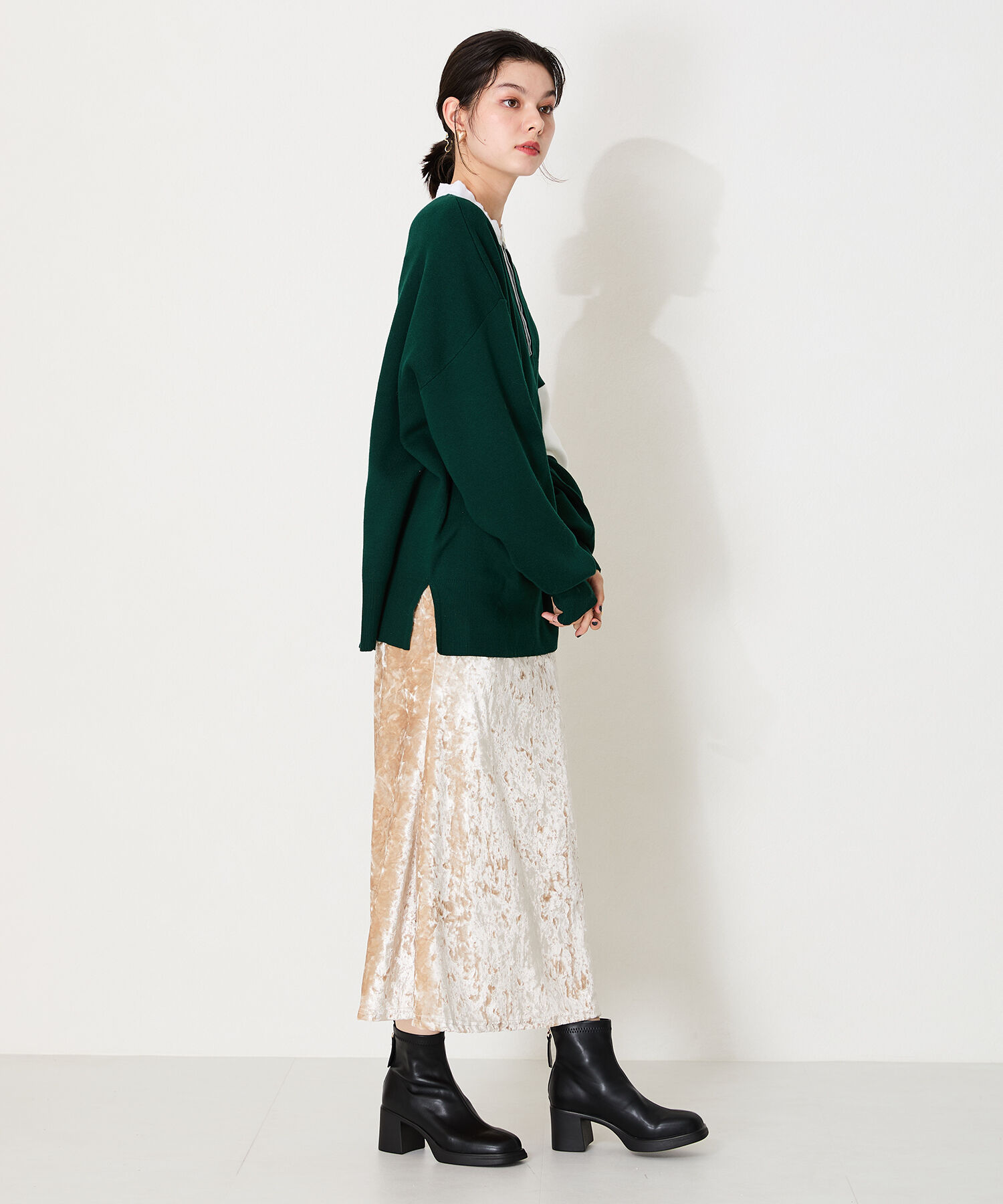 ORiental TRaffic「オブリークトゥ バック ジップ ブーツ /41420」|ショートブーツ|