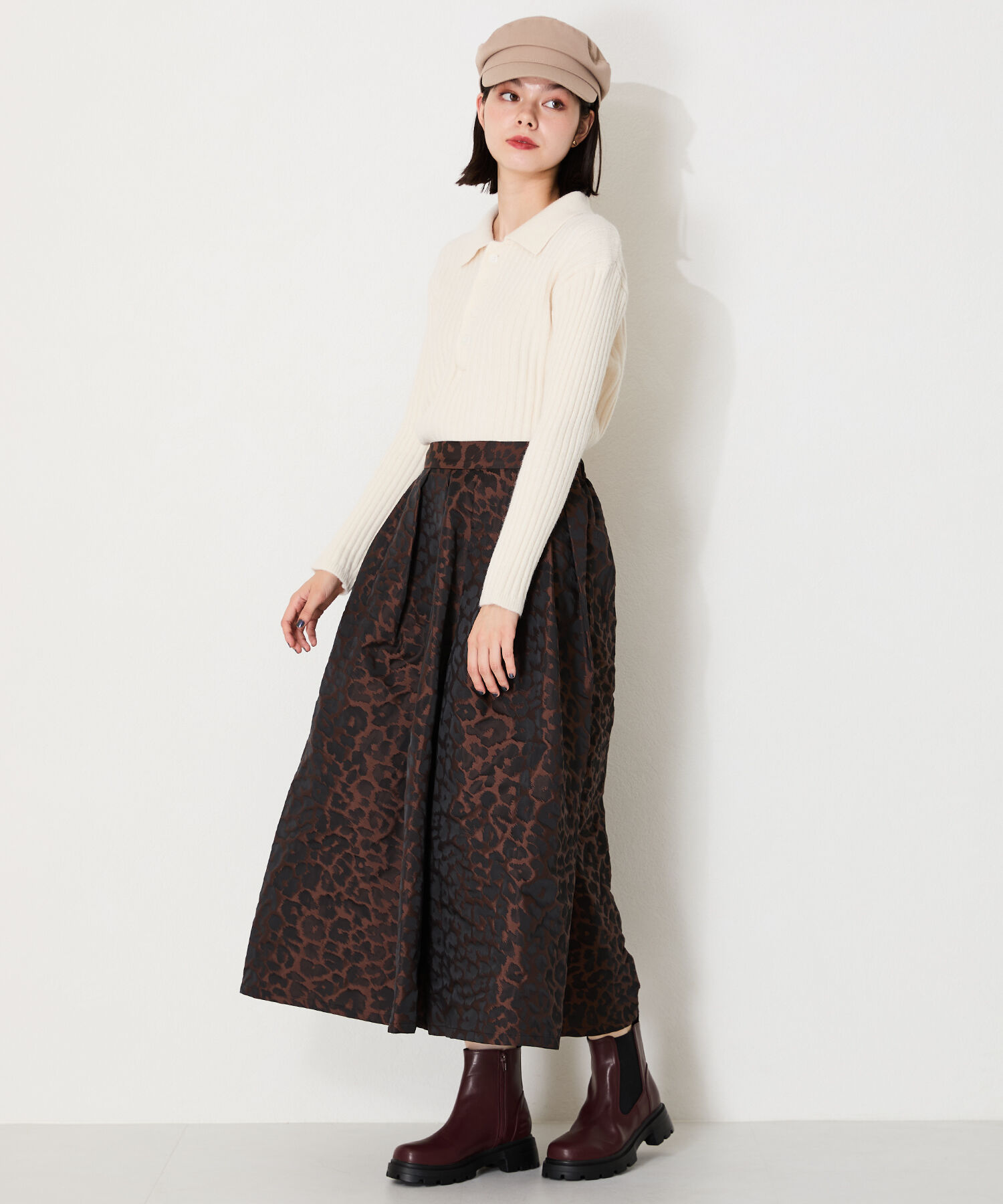 ORiental TRaffic「タンクソール サイドゴア ショートブーツ /41414 軽い ファスナー付き」|ショートブーツ|