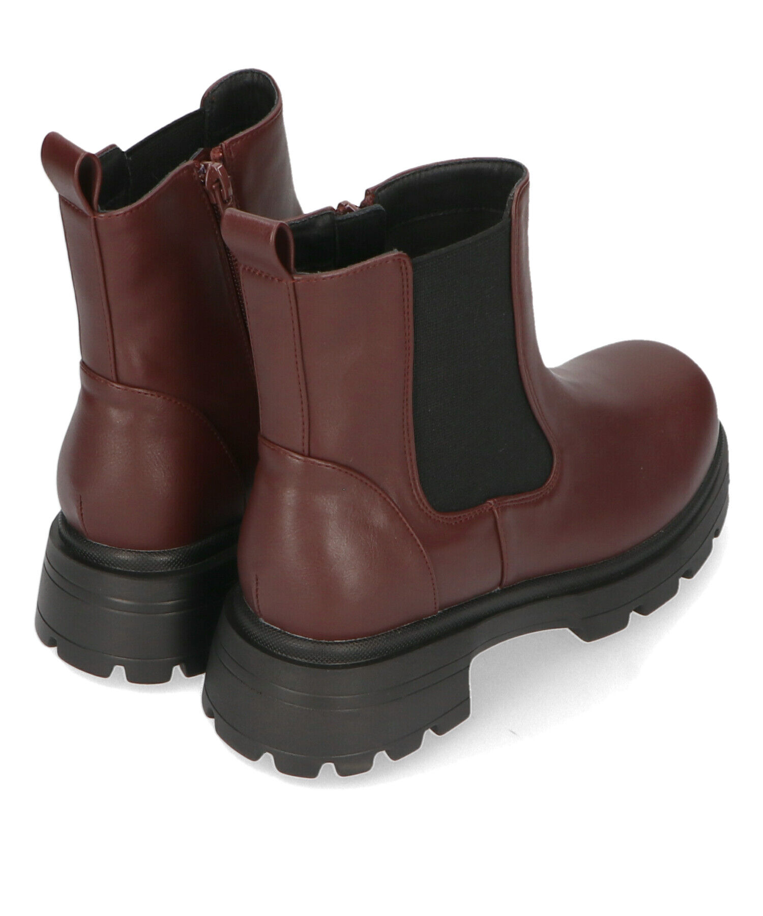 ORiental TRaffic「タンクソール サイドゴア ショートブーツ /41414 軽い ファスナー付き」|ショートブーツ|