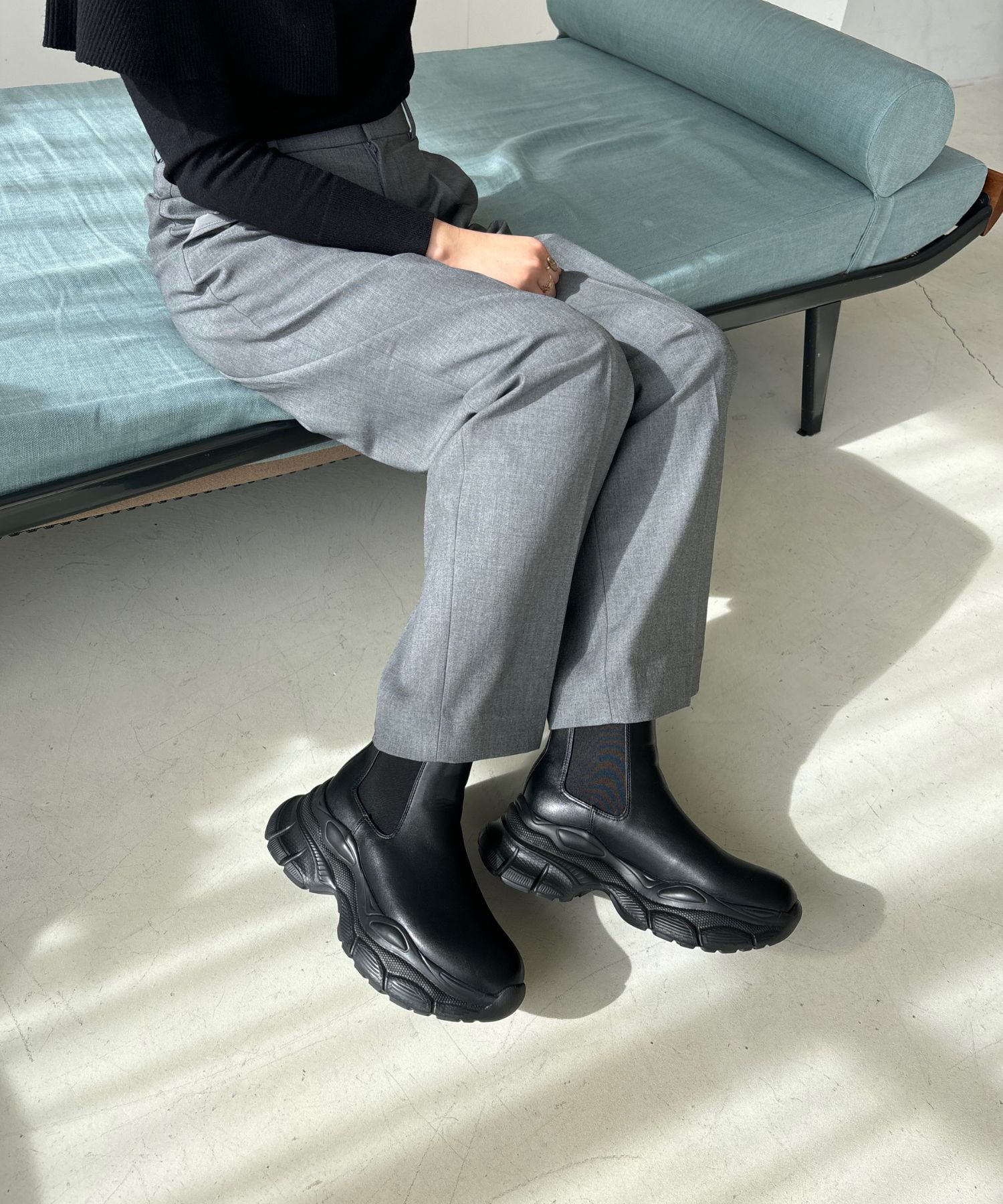 ORiental TRaffic「●2024秋冬新作●スニーカーソールサイドゴアブーツ/41432」|ショートブーツ|