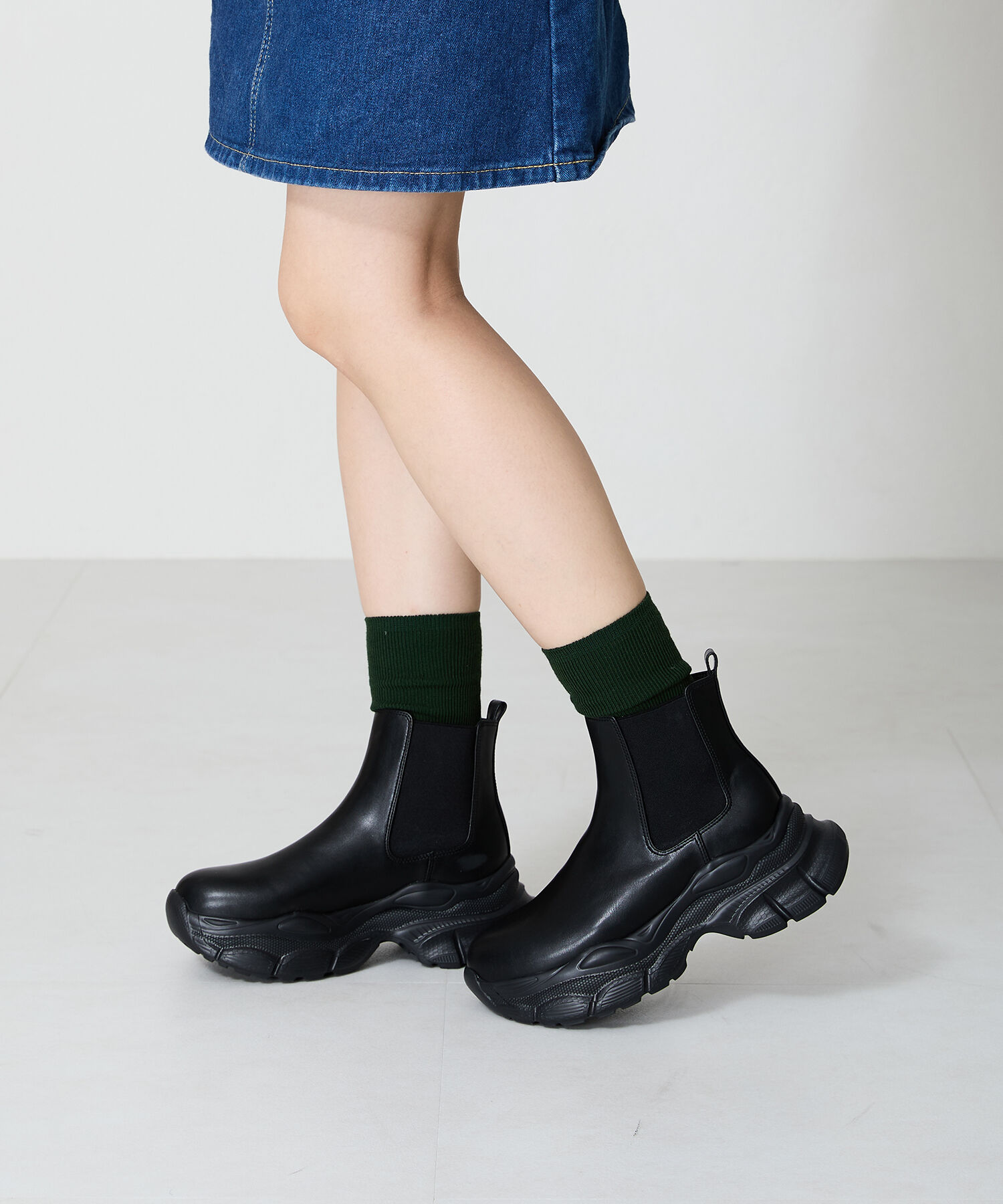 ORiental TRaffic「●2024秋冬新作●スニーカーソールサイドゴアブーツ/41432」|ショートブーツ|