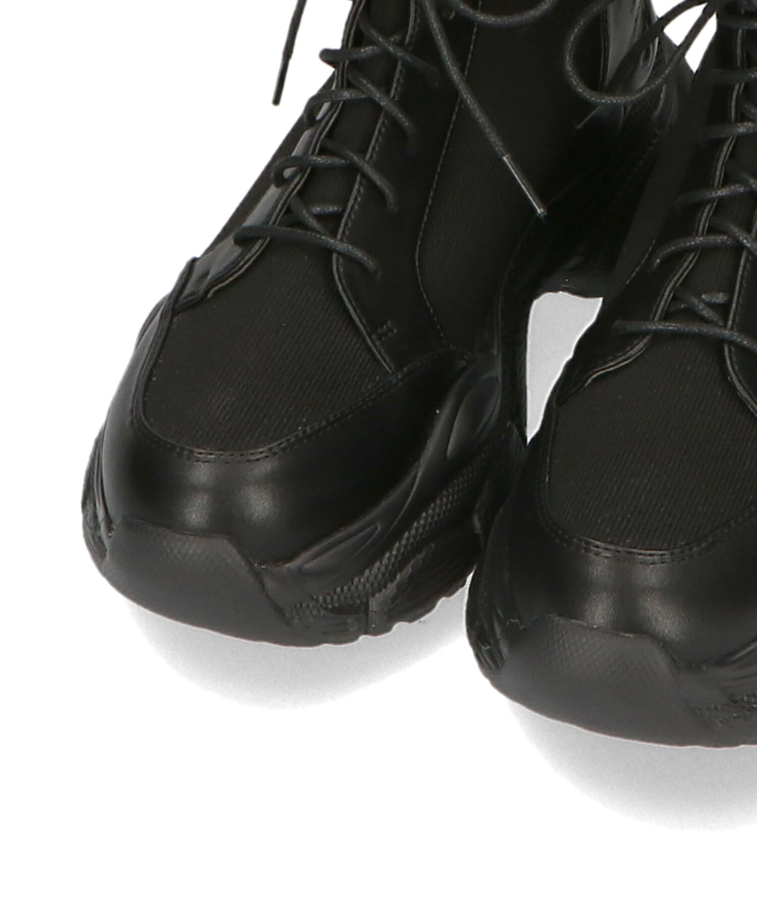 ORiental TRaffic「スニーカーソール ニット レースアップブーツ/41434 厚底」|ショートブーツ|