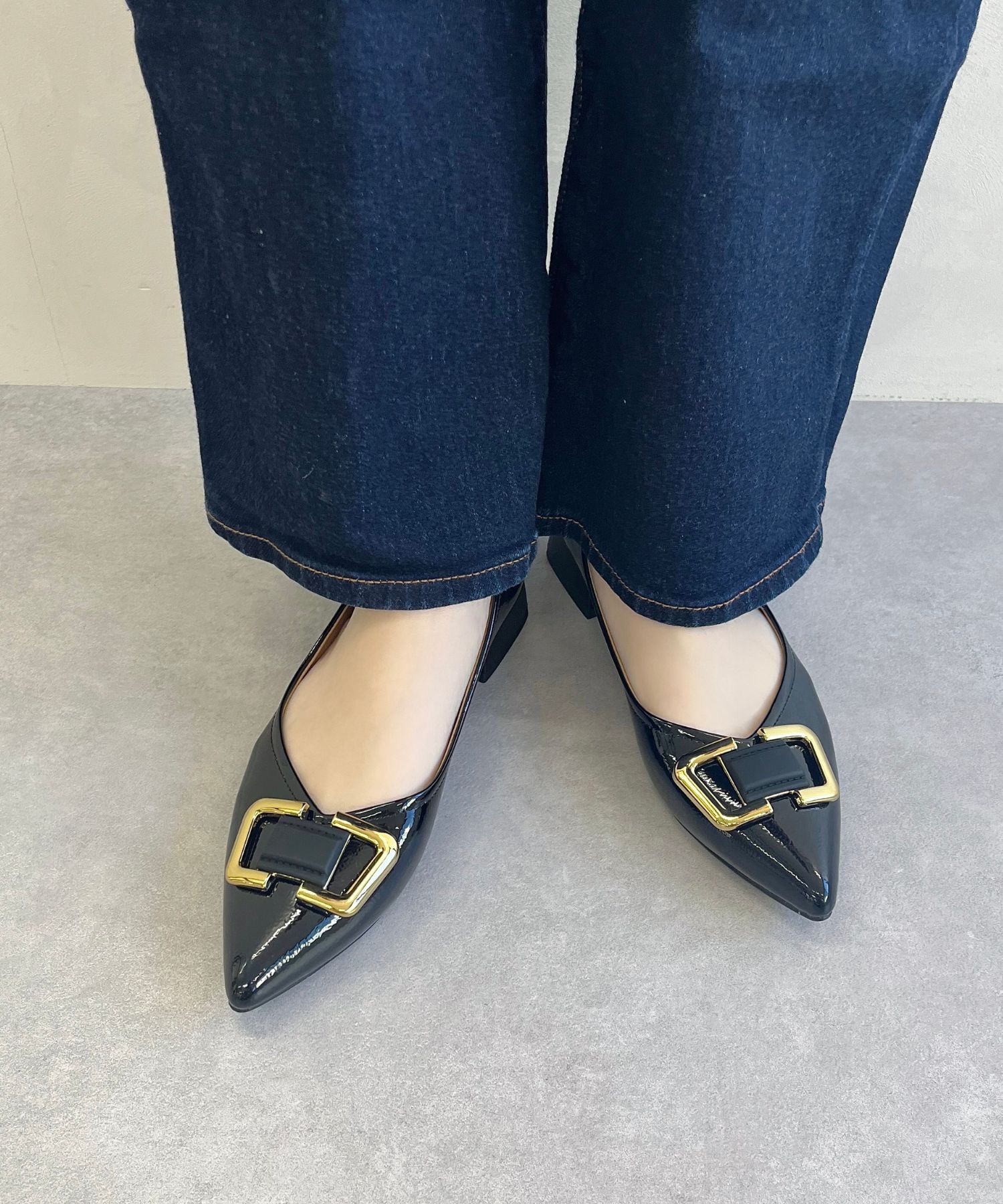 ORiental TRaffic「ポインテッドトゥモチーフパンプス/51104 パンプス フラット 人気 トレンド」|パンプス|