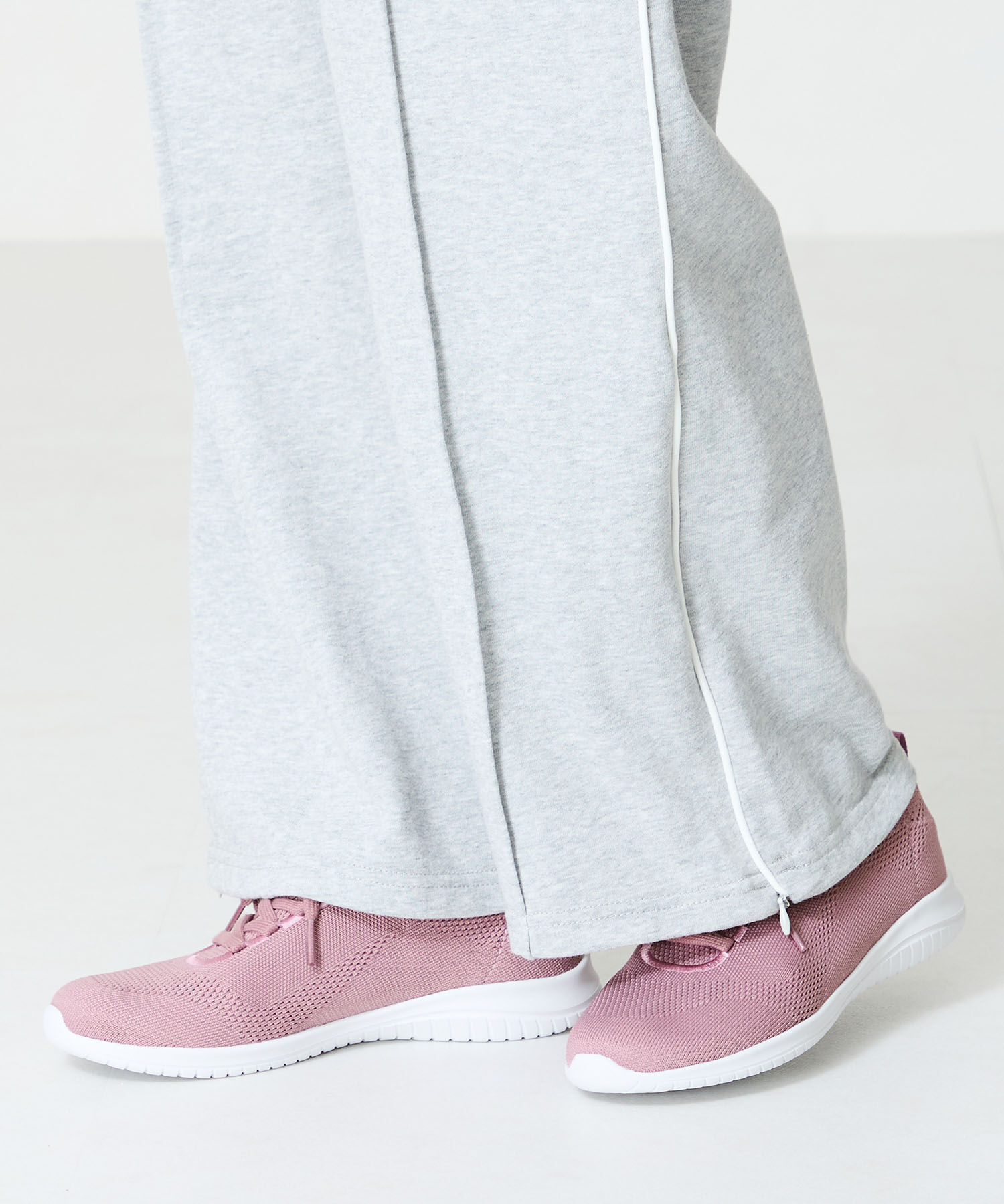 ORiental TRaffic「レースアップ ニット スニーカー /OT3765  トレンド　人気  軽い ワンタッチ」|スニーカー|