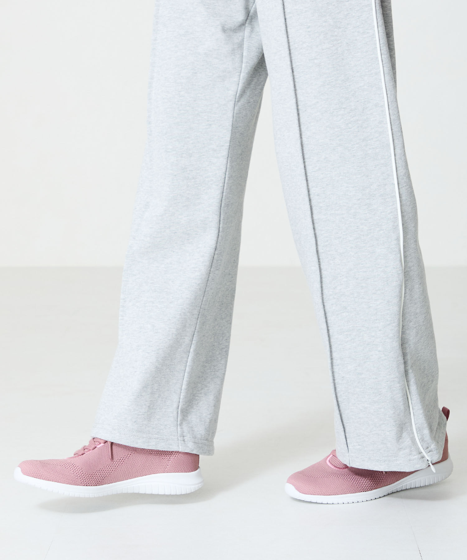 ORiental TRaffic「レースアップ ニット スニーカー /OT3765  トレンド　人気  軽い ワンタッチ」|スニーカー|