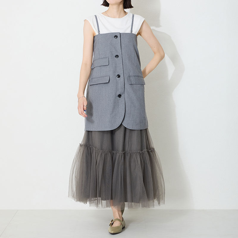 WA Oriental TRaffic「配色バックル柔らかフラットパンプス/52118 パンプス フィット クッション 人気 トレンド」|パンプス|