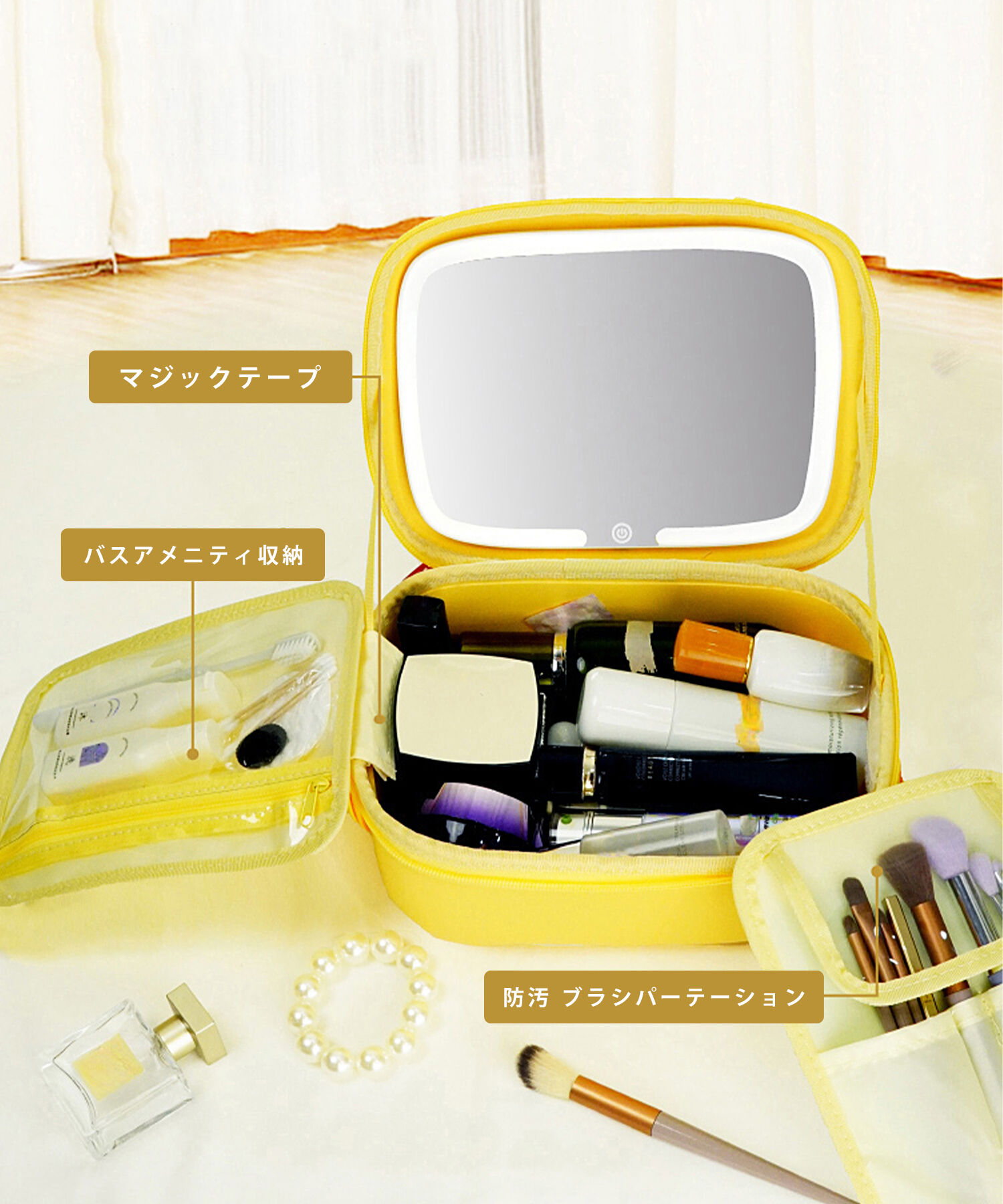 fungoofun「【WEB限定】EVAミラー付きポーチ/G-0024 ポーチ 人気 売れてる トレンド」|ハンドバッグ|