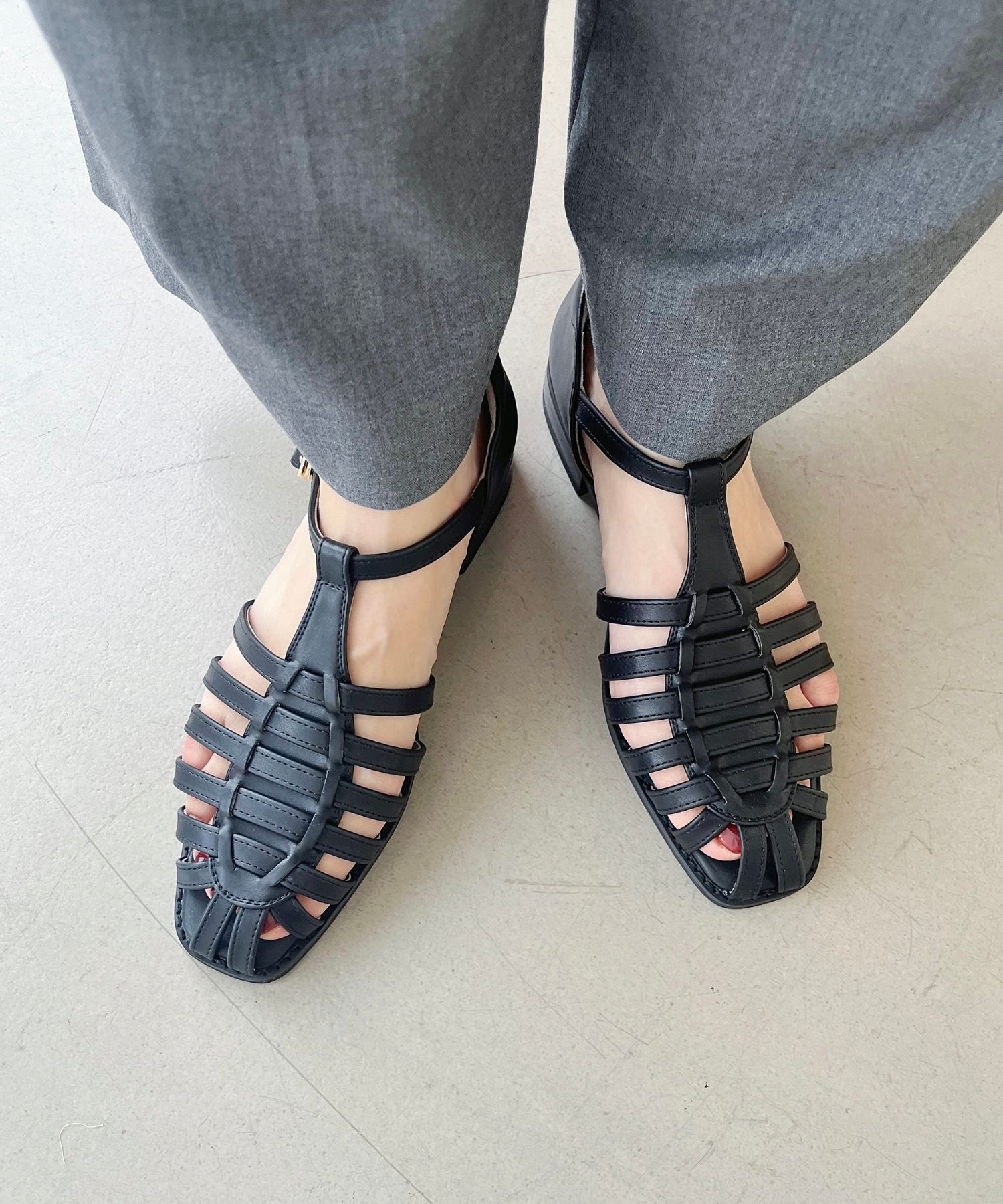 WA Oriental TRaffic「ナローストラップグルカシューズ/52114 グルカサンダル フラット 人気」|サンダル|