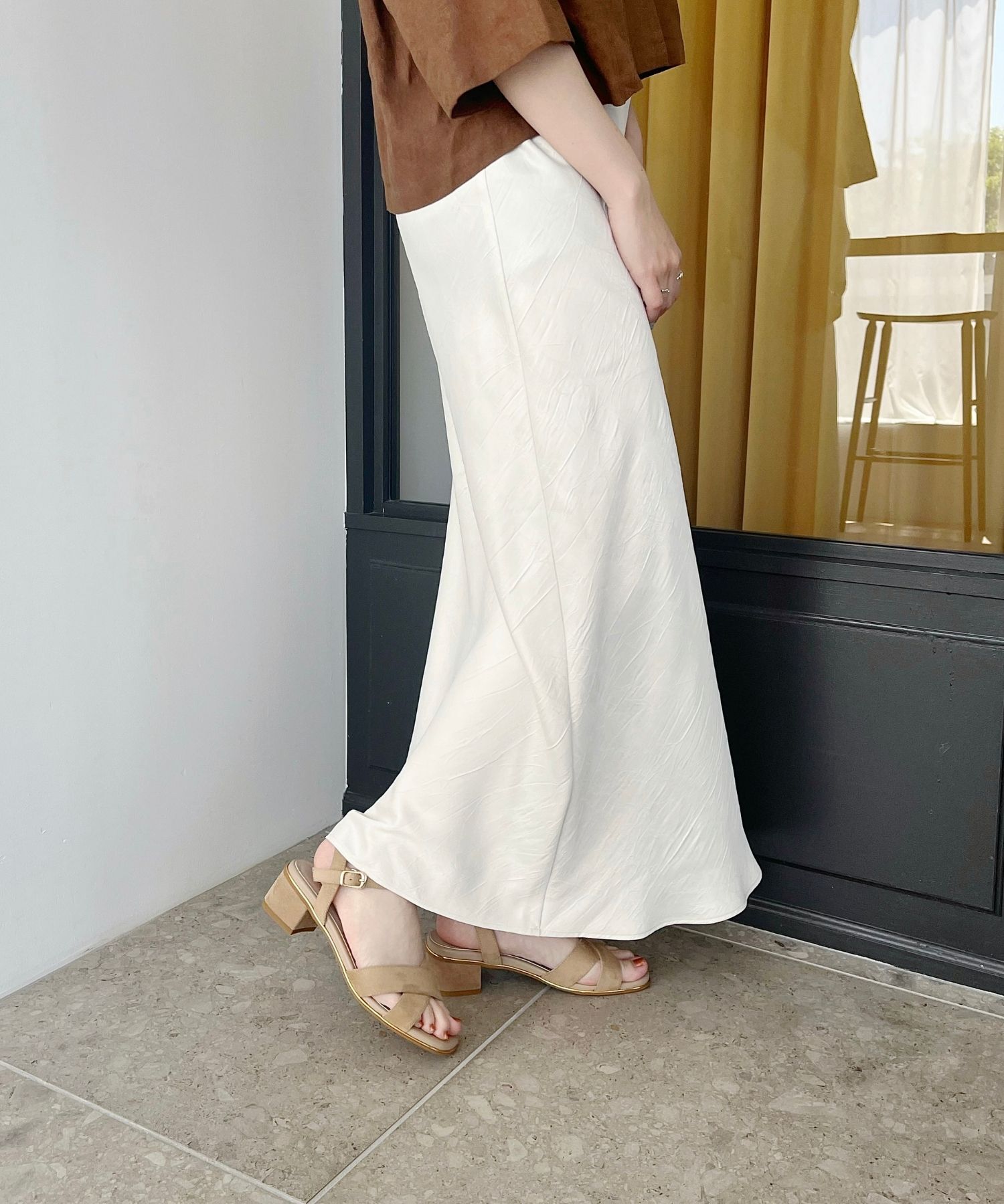 ORiental TRaffic「【WEB限定】クロスストラップメタリックラインサンダル/55201 サンダル トレンド 人気」|サンダル|