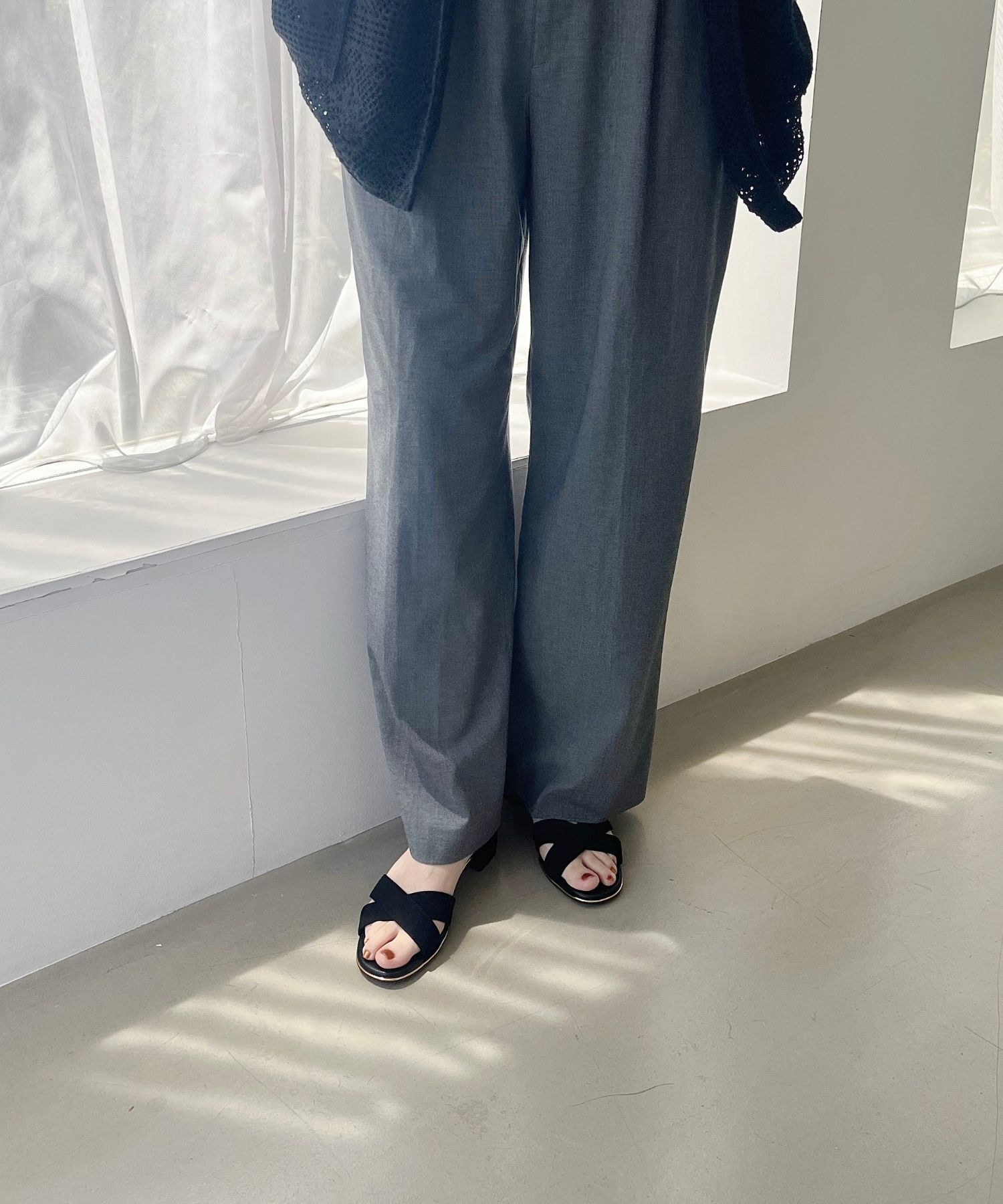 ORiental TRaffic「【WEB限定】クロスストラップメタリックラインサンダル/55201 サンダル トレンド 人気」|サンダル|