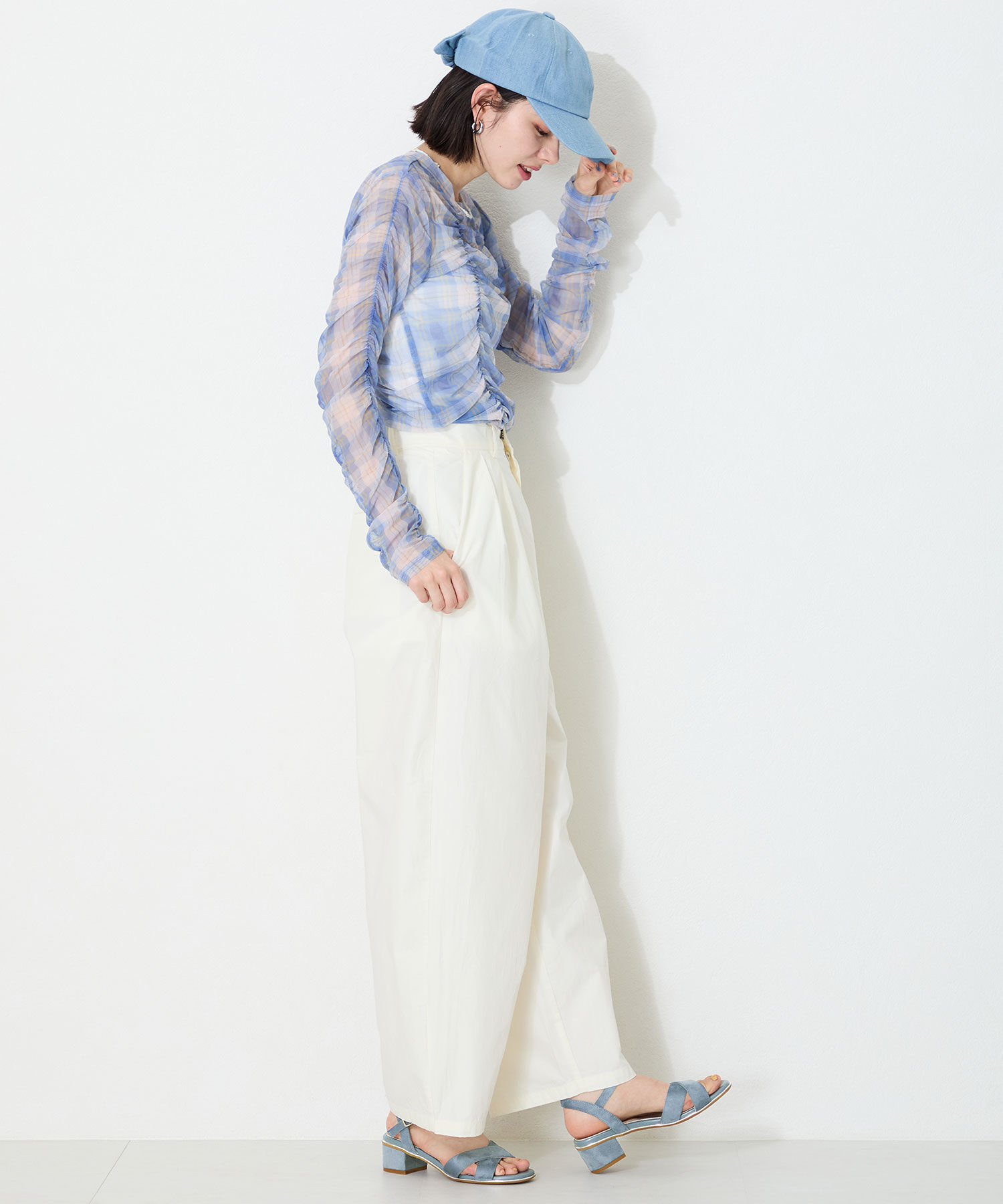 ORiental TRaffic「【WEB限定】クロスストラップメタリックラインサンダル/55201 サンダル トレンド 人気」|サンダル|