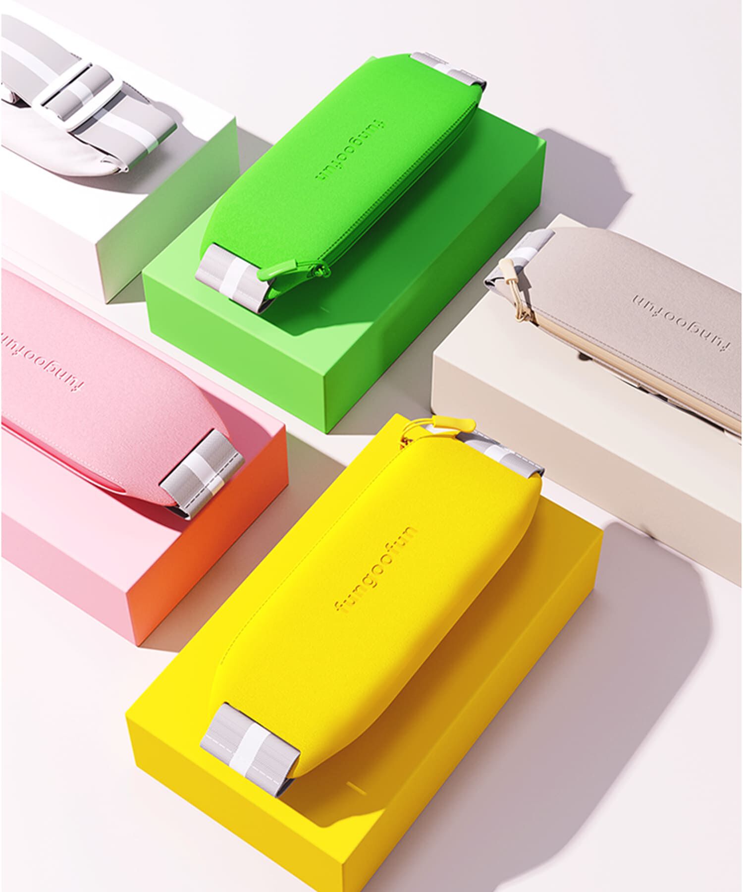 fungoofun「【WEB限定】EVAウエストベルトスポーツバッグ/G-0016」|ハンドバッグ|GREEN