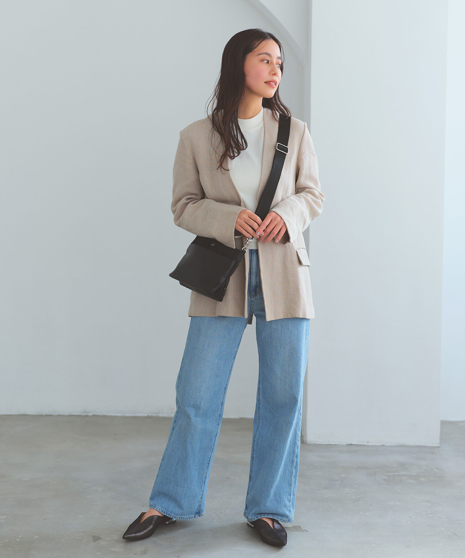 TOPKAPI BREATH「【Breath TOPKAPI】LINEA リネア レザーコンビ スワローマチ ショルダーバッグ」|ショルダー・メッセンジャー|