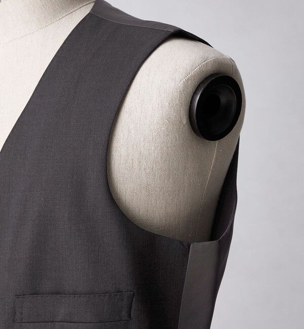 UNITED ARROWS「タスマニア ウール ギャバジン 5ボタン ベスト」|スーツ|