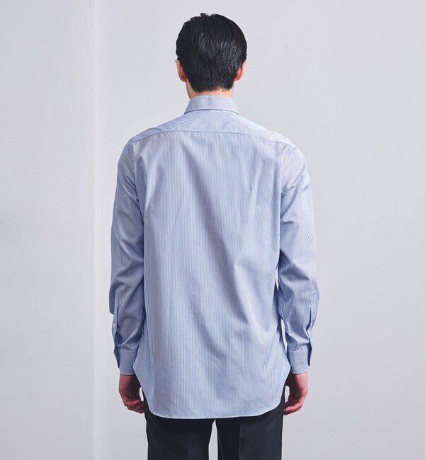 UNITED ARROWS「イージーケア AG キャンディストライプ セミワイドカラーシャツ -抗菌防臭-」|シャツ・ブラウス|