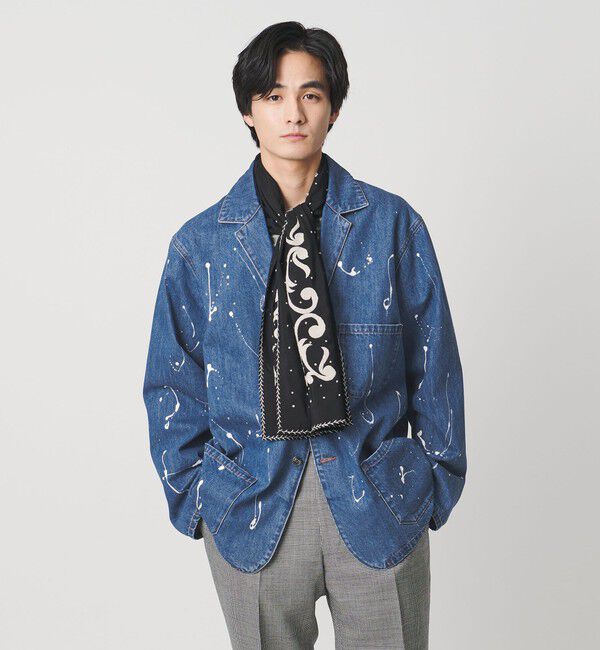 UNITED ARROWS「【別注】＜WESCOT＞ スプラッシュ ペイント デニム カバーオール」|その他|COBALT
