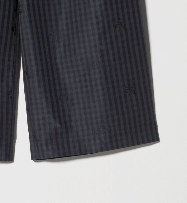 UNITED ARROWS「ギンガムチェック フラワー ジャガード ワイドパンツ ‐ウォッシャブル‐」|その他|