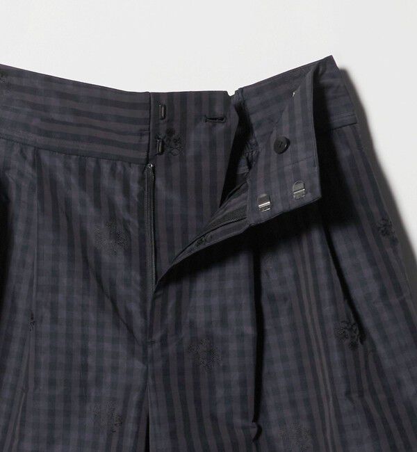 UNITED ARROWS「ギンガムチェック フラワー ジャガード ワイドパンツ ‐ウォッシャブル‐」|その他|