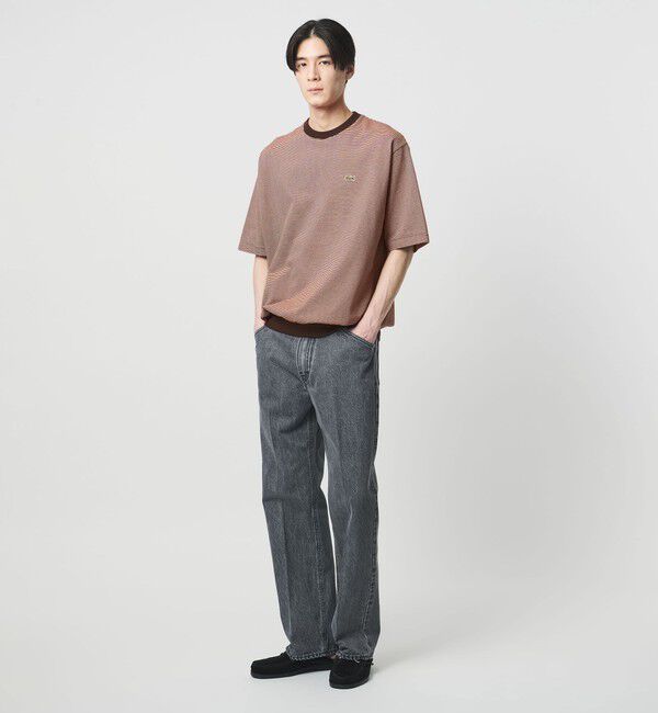 UNITED ARROWS「【別注】＜LACOSTE＞ボーダー クルーネック  Tシャツ」|Tシャツ・カットソー|