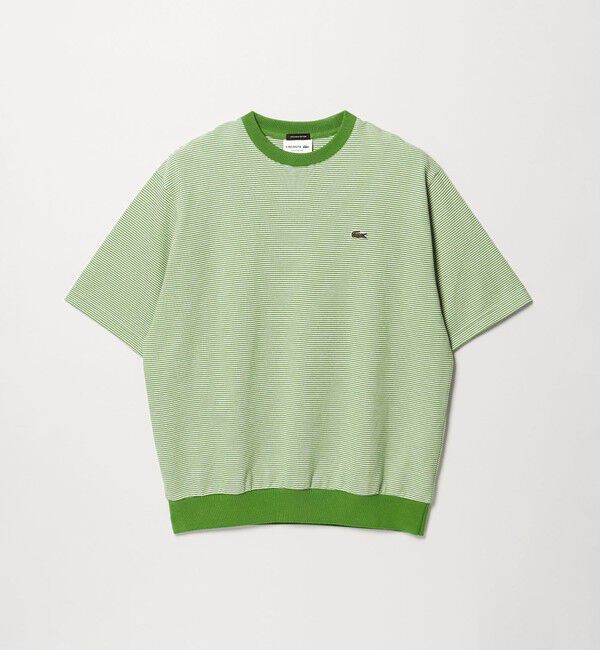 UNITED ARROWS「【別注】＜LACOSTE＞ボーダー クルーネック  Tシャツ」|Tシャツ・カットソー|LIME