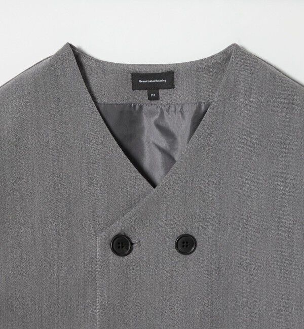 UNITED ARROWS green label relaxing「ノーカラージャケット + タックパンツ セット / キッズ 110cm-130cm」|スーツ|