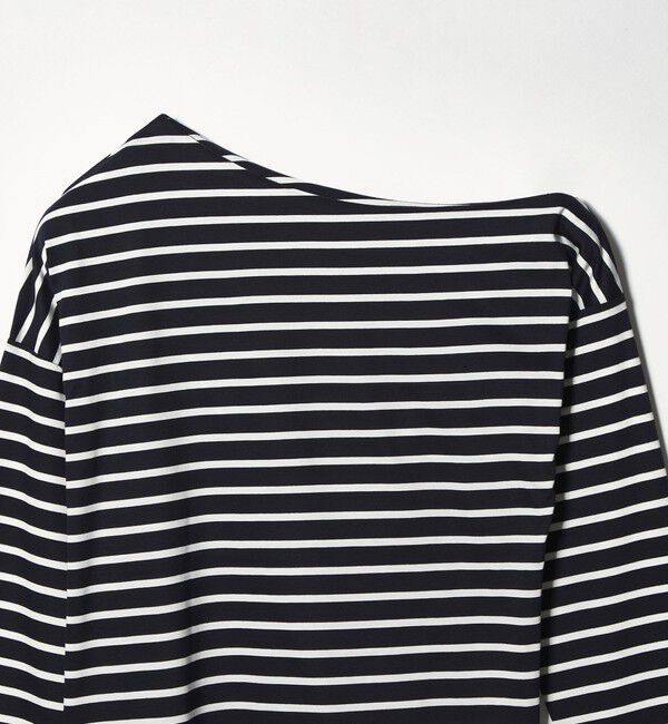 EMMEL REFINES「＜EMMEL REFINES＞EM アシンメトリー ボーダー ロンT」|Tシャツ・カットソー|