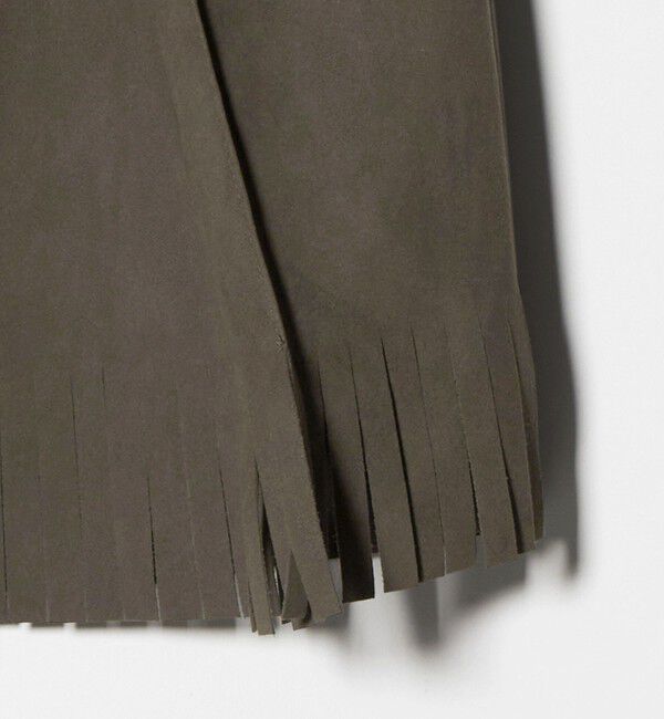 ATTISESSION「＜ATTISESSION＞スエードライク フリンジ スカート」|スカート|