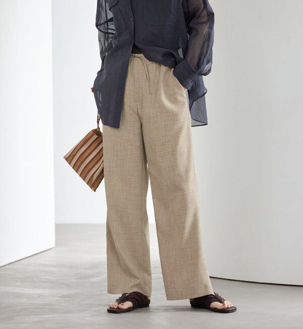 BEAUTY&YOUTH UNITED ARROWS「リネンライク ライトイージーパンツ ウォッシャブル 防シワ」|その他|BEIGE