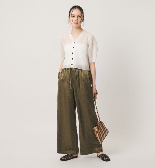 BEAUTY&YOUTH UNITED ARROWS「アセテートサテン ワイド イージーパンツ ウォッシャブル」|その他|