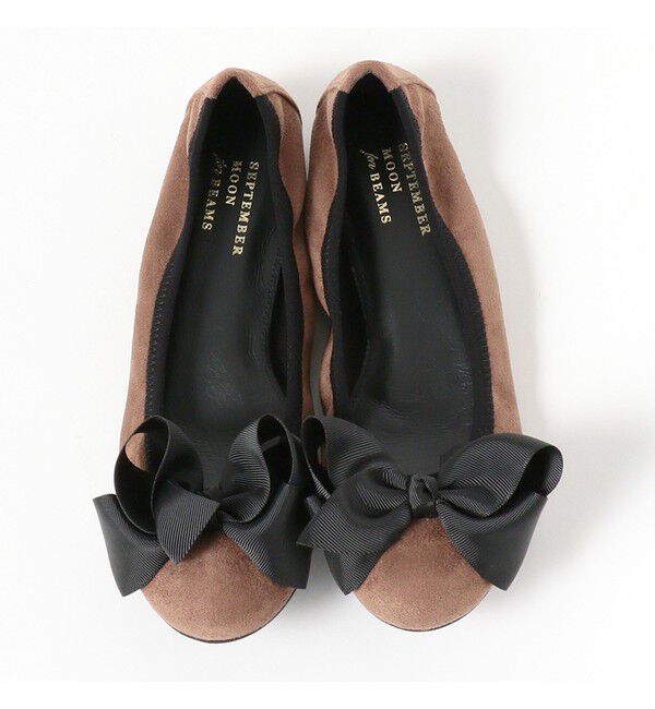 Ray BEAMS 「SEPTEMBER MOON / リボン バレエシューズ」|バレエシューズ|