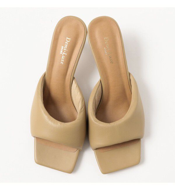 Demi-Luxe BEAMS 「スクエアパフサンダル .M」|サンダル|