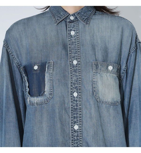 BEAMSBOY「maturely / ブリーチ ストラップ ロングスリーブ」|シャツ・ブラウス|