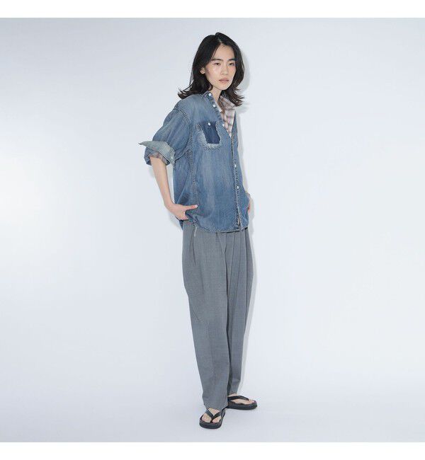 BEAMSBOY「maturely / ブリーチ ストラップ ロングスリーブ」|シャツ・ブラウス|