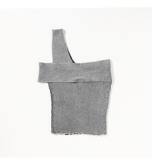 BEAMSBOY「maturely / プレーティング ワンショルダー ベスト」|ベスト・ジレ|