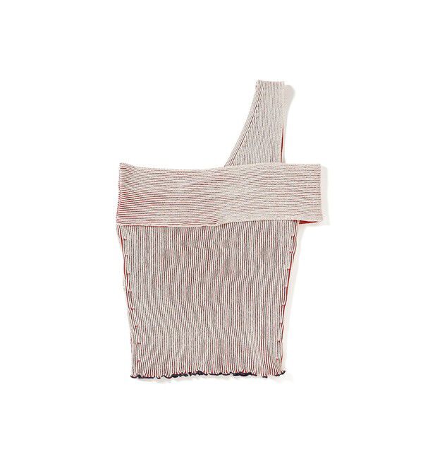 BEAMSBOY「maturely / プレーティング ワンショルダー ベスト」|ベスト・ジレ|