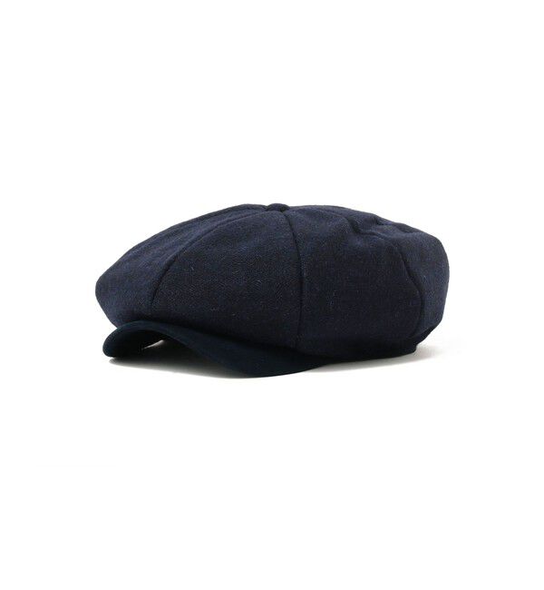 BEAMS PLUS「BEAMS PLUS / Casket Wool Herringbone」|キャップ・キャスケット|NAVY