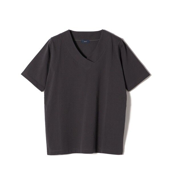 SHIPS for women「《予約》【WEB限定】〈ネックが選べる2サイズ展開〉オーガニックコットン バリエーションネック TEE」|Tシャツ・カットソー|