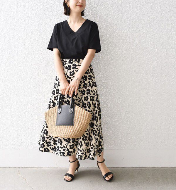 SHIPS for women「《予約》【WEB限定】〈ネックが選べる2サイズ展開〉オーガニックコットン バリエーションネック TEE」|Tシャツ・カットソー|