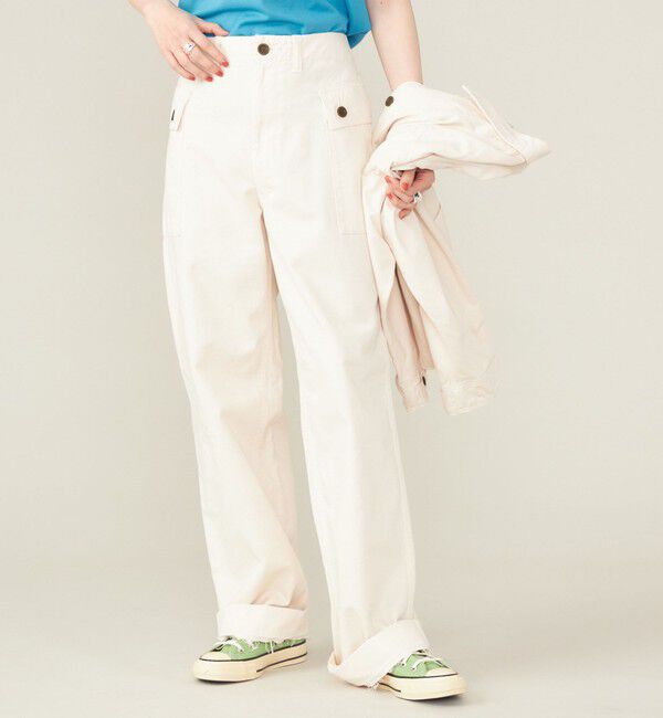 SHIPS for women「SHIPS NINE CASE:〈洗濯機可能〉ミリタリー パンツ ◇」|カーゴ|