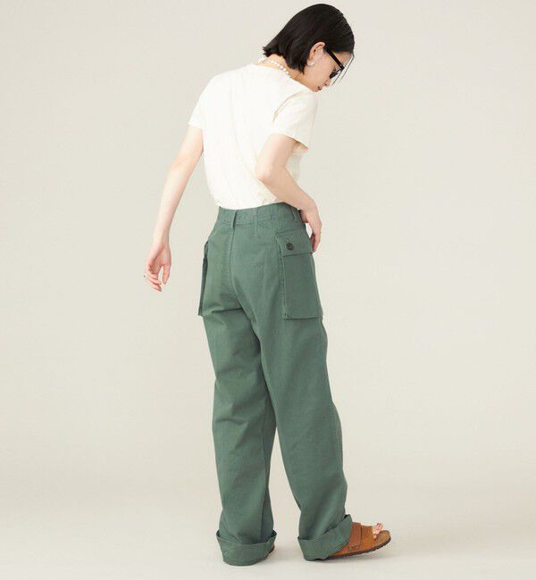 SHIPS for women「SHIPS NINE CASE:〈洗濯機可能〉ミリタリー パンツ ◇」|カーゴ|