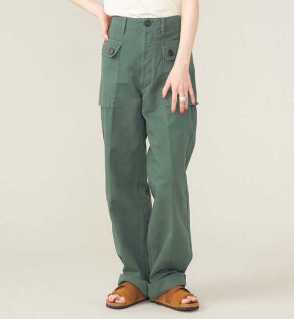 SHIPS for women「SHIPS NINE CASE:〈洗濯機可能〉ミリタリー パンツ ◇」|カーゴ|