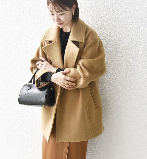 SHIPS any「SHIPS any: ウール コクーン テーラード ショート コート 25AW」|その他|