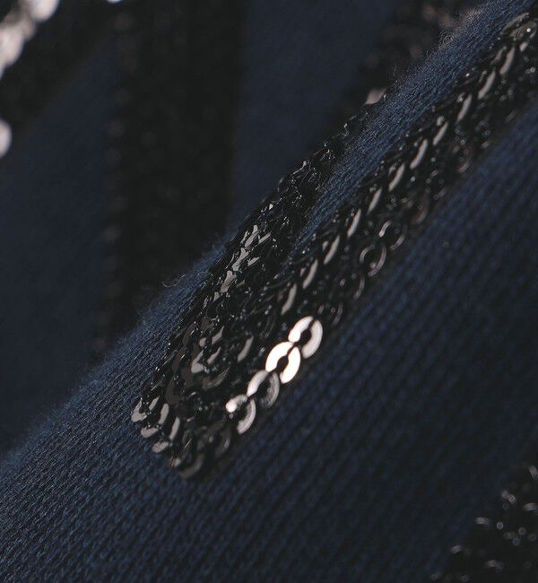 quaranciel「quaranciel:〈手洗い可能〉スパンコール刺繍 ロゴ スウェット」|スウェット・ジャージ|