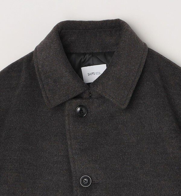 SHIPS any「SHIPS any: ウォーム メルトン シングル Pコート◇」|ピーコート|
