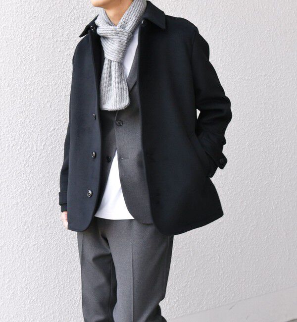 SHIPS any「SHIPS any: ウォーム メルトン シングル Pコート◇」|ピーコート|