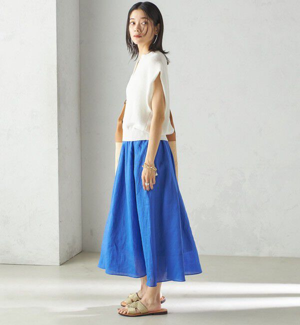 SHIPS for women「〈手洗い可能〉ポリエステル 麻 スキッパー プルオーバー」|プルオーバー|