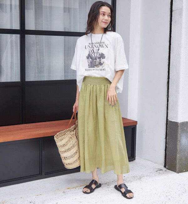 SHIPS for women「〈手洗い可能〉ラミー 4 ウエスト シャーリング スカート」|スカート|